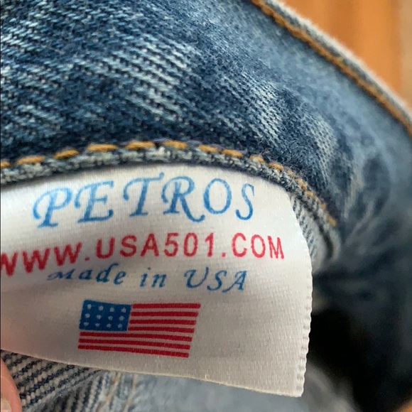 Petros Ruffled Converted Levi’s Mini - Picture 5 of 5